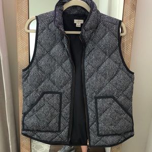 J crew herringbone vest
